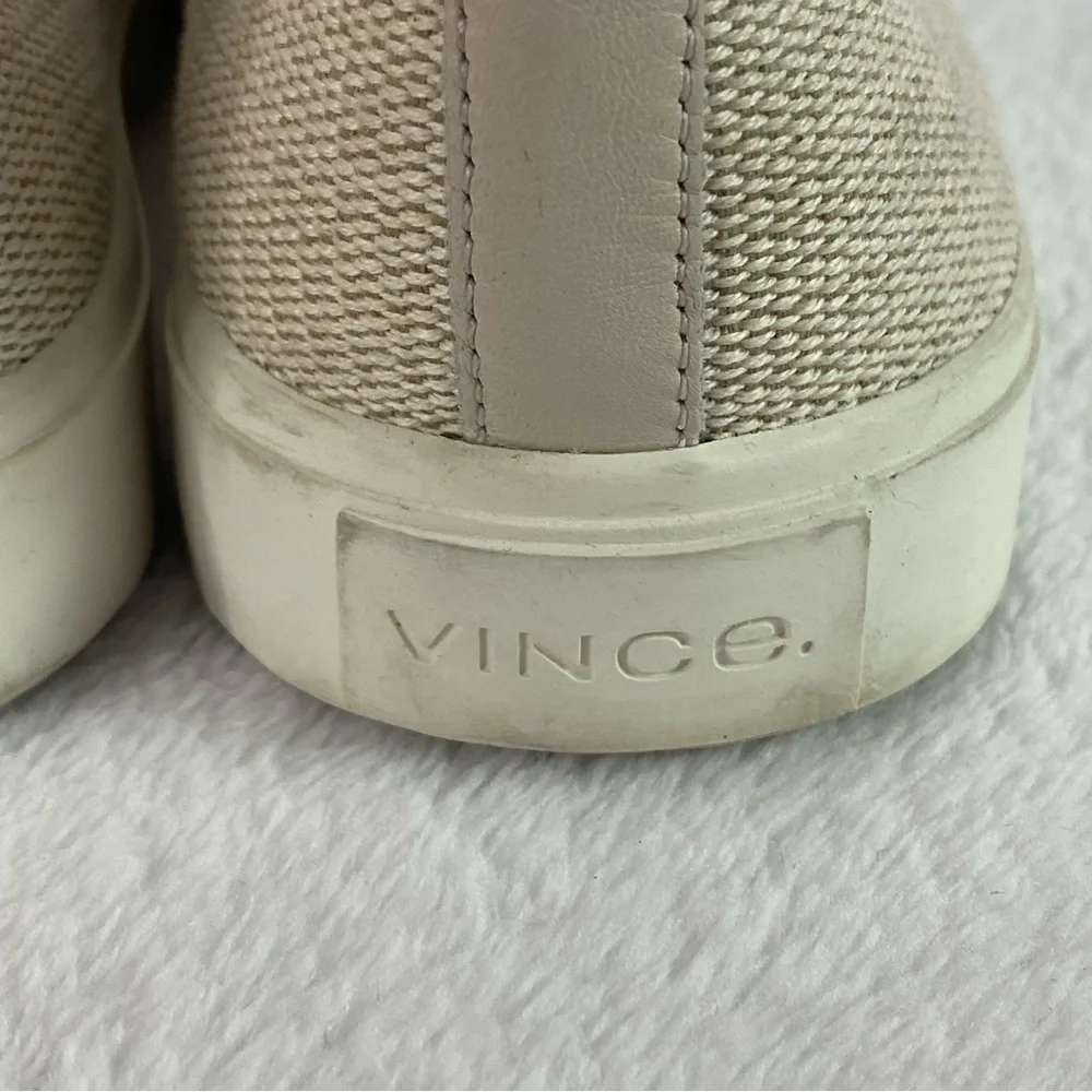 Vince Blair Women's Slip-on Sneakers Size US 8 EU 38 Beige Woven Jute Loafers